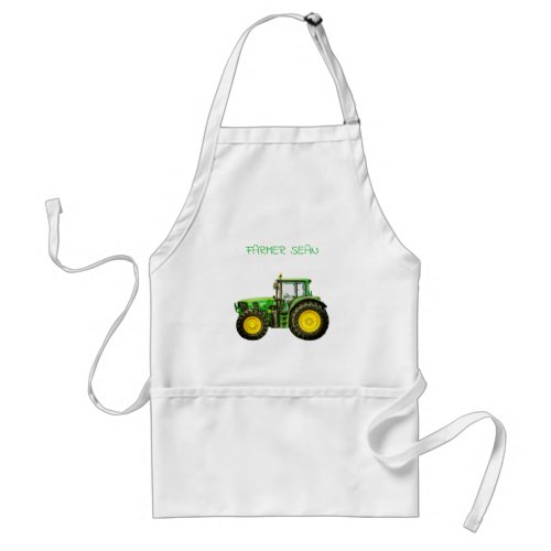 Farmers John Deere Tractor Adult Apron
