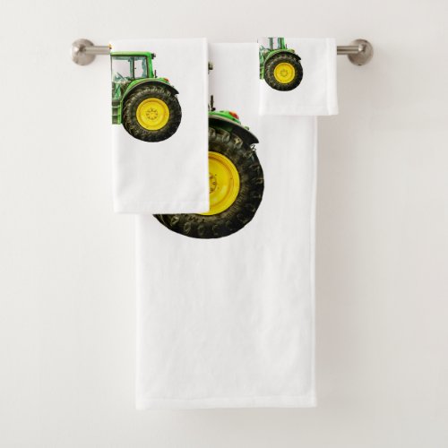 Farmers John Deere Tractor Bath Towel Set