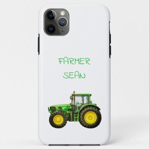 Farmers John Deere Tractor iPhone 11 Pro Max Case