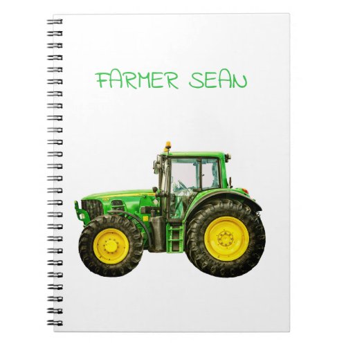Farmers John Deere Tractor Notebook