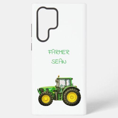 Farmers John Deere Tractor Samsung Galaxy S22 Ultra Case