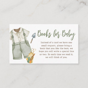 Farmers Locally Grown Baby Shower Books for Baby Enclosure Card