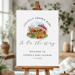 Farmers Locally Grown Baby Shower Welcome Sign