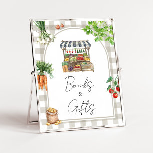 Farmers Locally Grown Shower Books and Gifts Sign