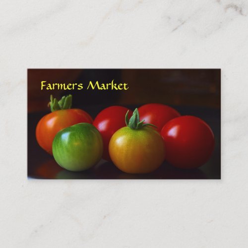 Farmers Market Business Card Template