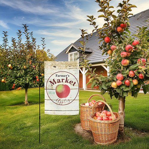 Farmers market apples sign