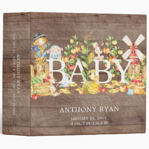 Farmers Market Baby Photo Album 3 Ring Binder