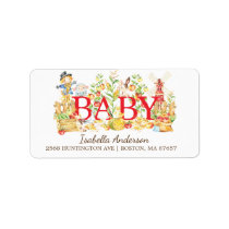 Farmers Market Baby Shower Address Label