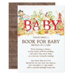 Farmers Market Baby Shower Book for Baby Invitation
