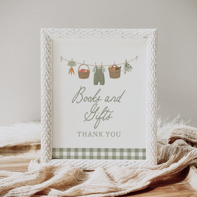 Farmers Market Baby Shower Books and Gifts Sign (Creator Uploaded)