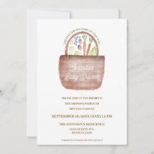 Farmer's Market Baby Shower Invitation