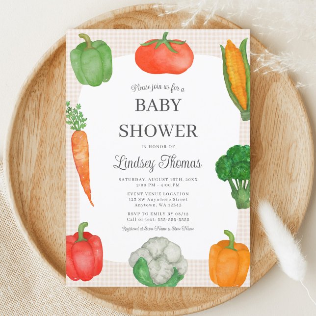 Farmers Market Baby Shower Invitation (Creator Uploaded)