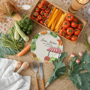 Farmers Market Baby Shower Invitation Paper Plates