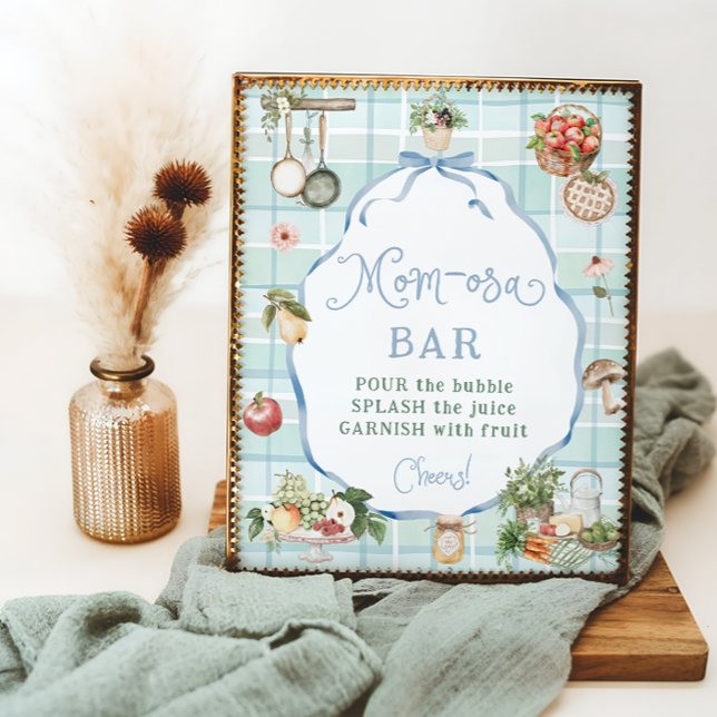 Farmers Market Baby Shower Mom-osa Bar Poster (Creator Uploaded)