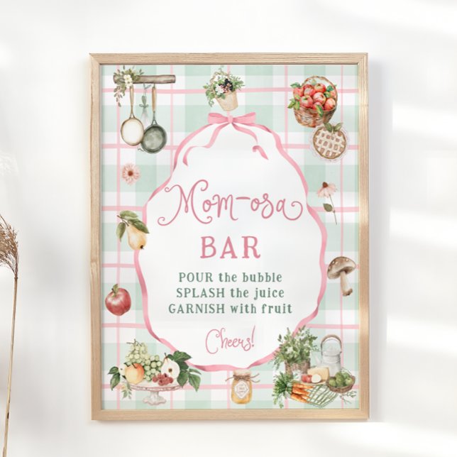 Farmers Market Baby Shower Mom-osa Bar Poster (Creator Uploaded)