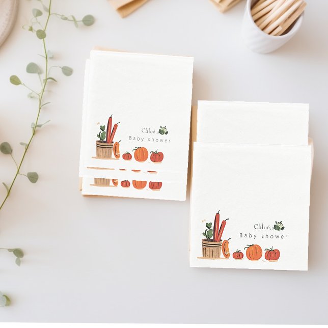 Farmers market baby shower  napkins (Creator Uploaded)