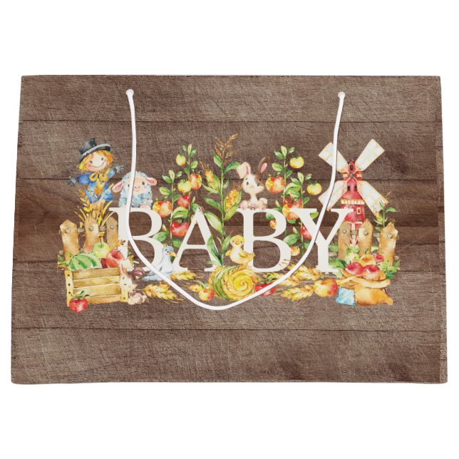 Farmers Market Baby Shower · New Baby Gift Bag (Front)