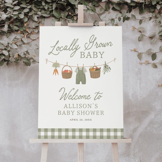 Farmers Market Baby Shower Welcome Sign (Creator Uploaded)