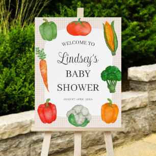 Farmers Market Baby Shower Welcome Sign Foam Board