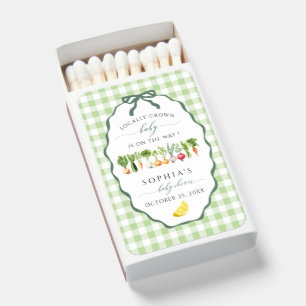 Farmers Market Baby Sprinkle Baby Shower Napkins Matchboxes