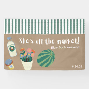 Farmer's market bachelorette party custom banner