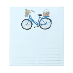 Farmers Market Bicycle Grocery Shopping List Notepad