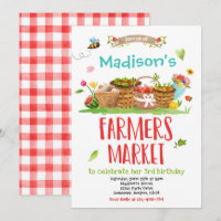 Farmers Market Birthday Locally Grown Girl Farm 