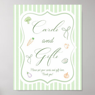 Farmers Market Bridal Shower Cards & Gifts Poster