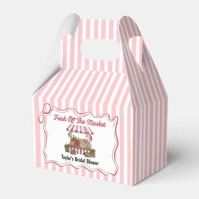 Farmers Market Bridal Shower  Favor Boxes (Front Side)
