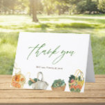 Farmers Market Bridal Shower Folded Thank You Card<br><div class="desc">Farmers Market Bridal Shower Folded Thank You Cards</div>