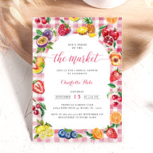 Farmers Market Bridal Shower Invitation