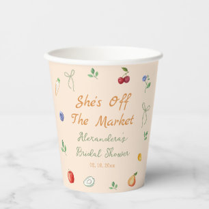 Farmers Market Bridal Shower Paper Cups