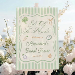 Farmers Market Bridal Shower Welcome Acrylic Sign