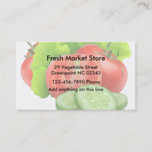 Farmers Market Business Card