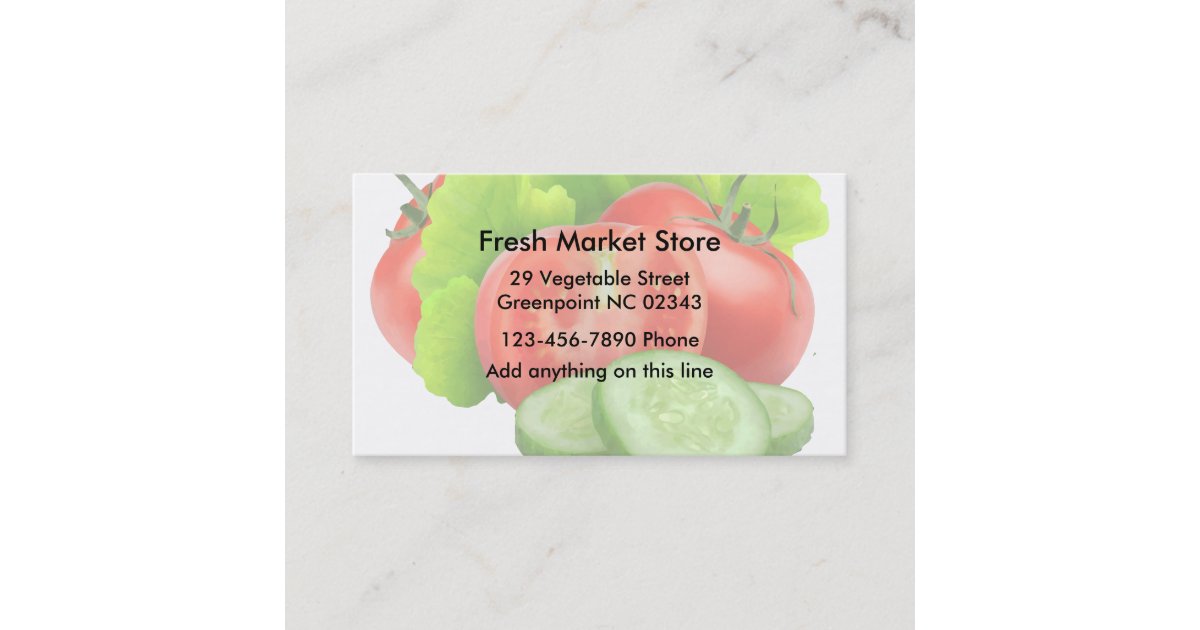 Farmers Market Business Card | Zazzle