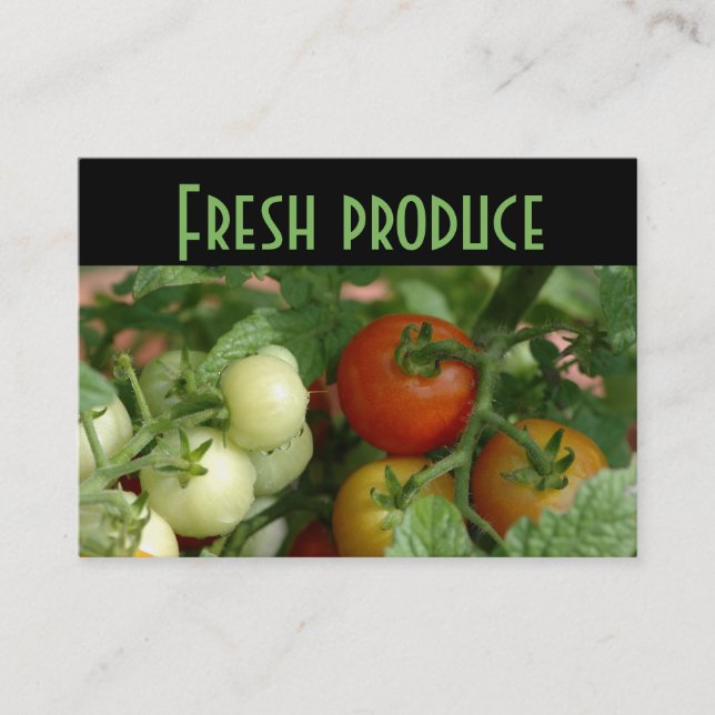 Farmer's Market Business Card (Front)