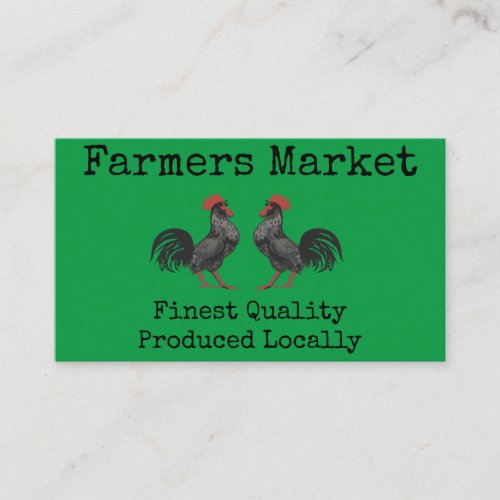 Farmers Market Business Card