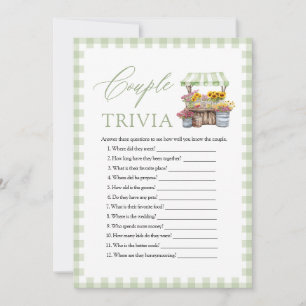 Farmers Market  Couple Trivia Bridal Shower Game  Invitation