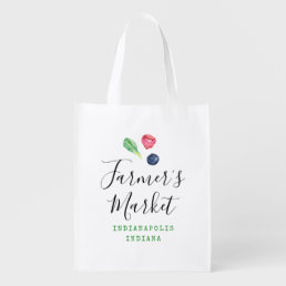 Farmer&#39;s Market Custom Grocery Bag
