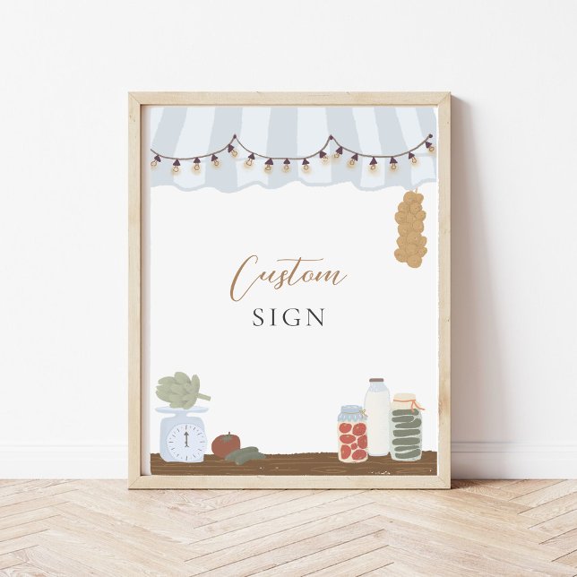 Farmer's Market Custom Party Sign (Creator Uploaded)