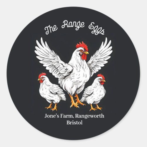 farmers market egg box Label  free range