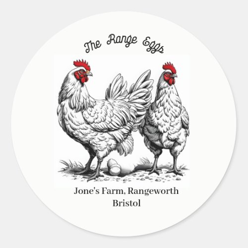 farmers market egg box Label  free range