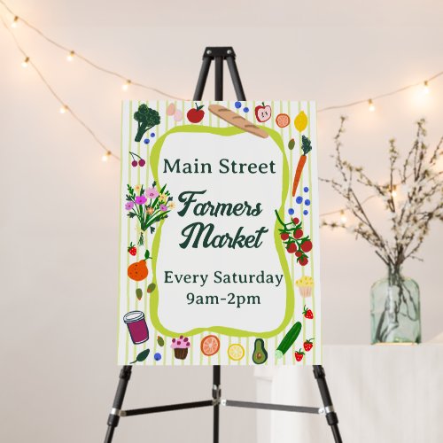 Farmers Market Farm Stand CUSTOM  Foam Board