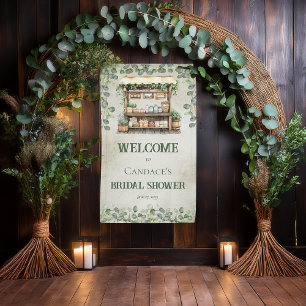 Farmer's Market Farm Stand Welcome Bridal Shower Banner