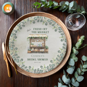 Farmer's Market Farm Stand Welcome Bridal Shower Paper Plates