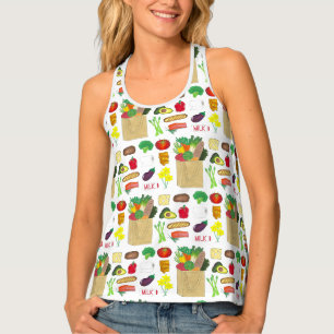 Farmer's Market Foodie Green Grocer Groceries Tank Top
