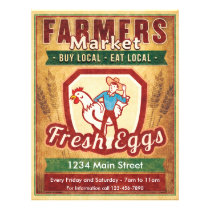 Farmers Market Fresh Eggs Flyer