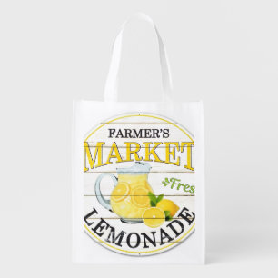 Farmers Market Fresh Lemonade Grocery Bag