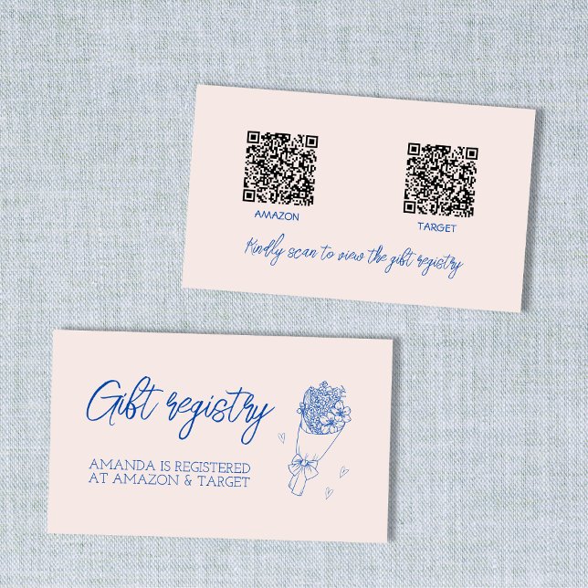 Farmer's Market Gift Reqistry QR Code Enclosure Card (Farmer's Market Gift Reqistry QR Code Enclosure Card)