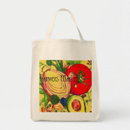 Farmers Market Grocery Tote by Artist
